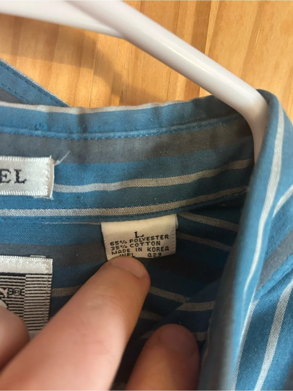 Levi’s silver label Men's Blue Striped Button-Down Shirt - Casual Long Sleeve